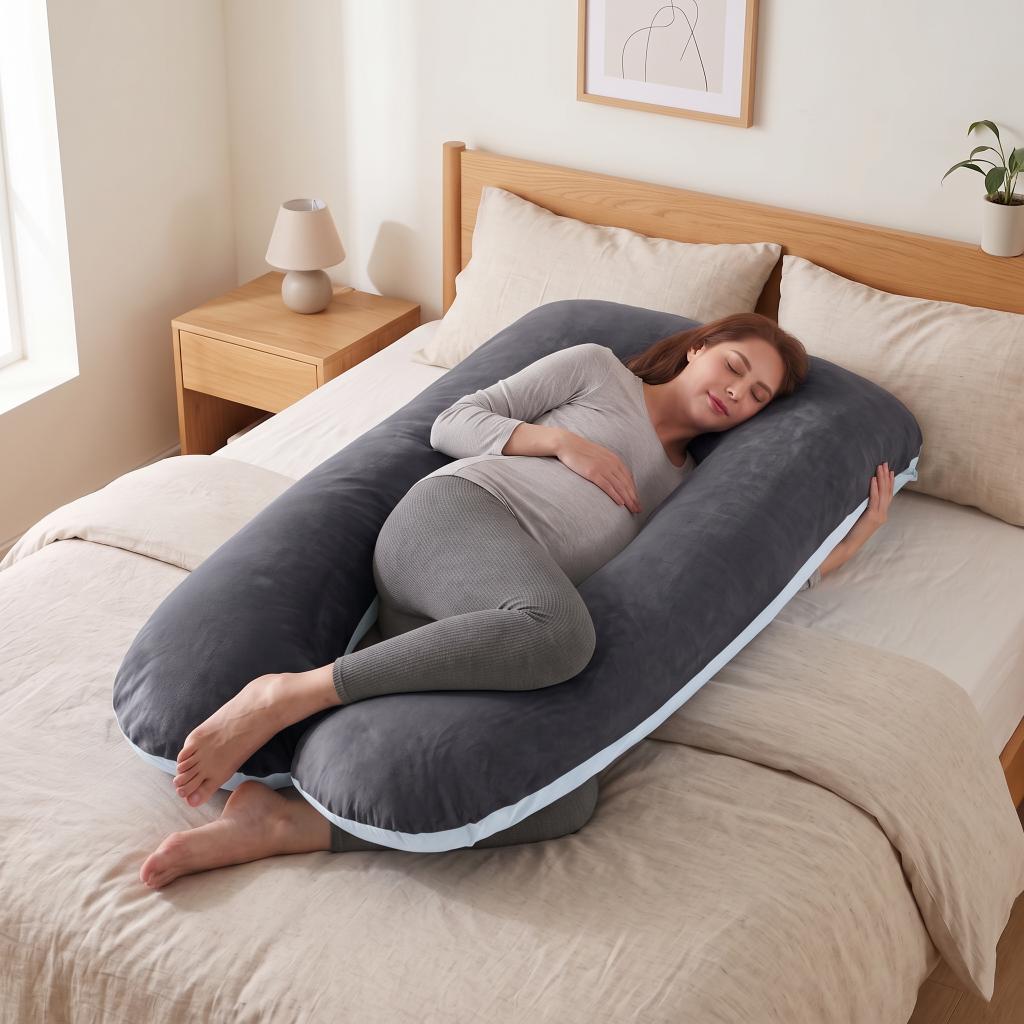 Coussin de grossesse et d'allaitement en forme de U